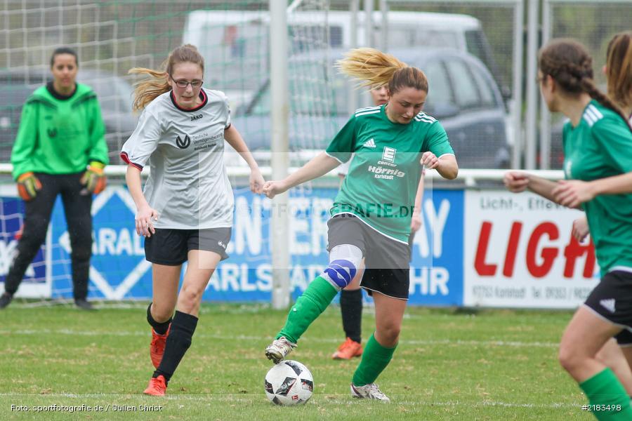 Maren Schweier, Ina Maisler, 02.04.2017, Kreisliga Frauen, TSV Nüdlingen, FV Karlstadt - Bild-ID: 2183498