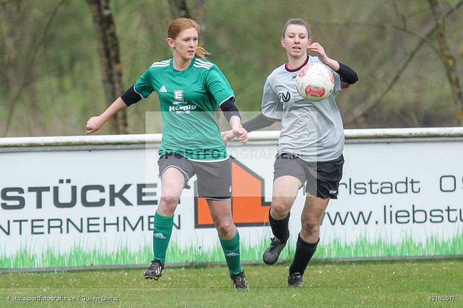 Pia Gehrsitz, Selina Thomas, 02.04.2017, Kreisliga Frauen, TSV Nüdlingen, FV Karlstadt - Bild-ID: 2183517 Pia Gehrsitz, Selina Thomas, 02.04.2017, Kreisliga Frauen, TSV Nüdlingen, FV Karlstadt - Bild-ID: 2183517