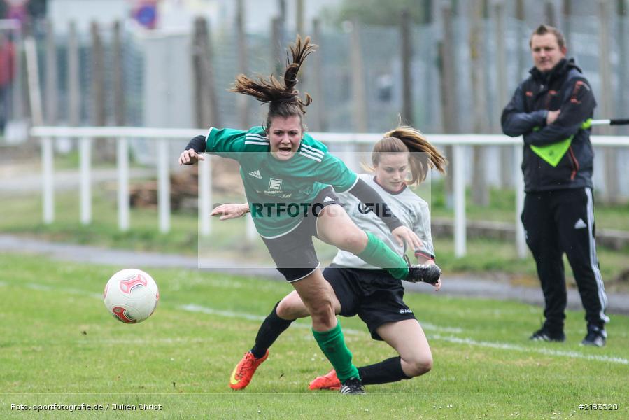 Nicola Krapf, Vanessa Müller, 02.04.2017, Kreisliga Frauen, TSV Nüdlingen, FV Karlstadt - Bild-ID: 2183520