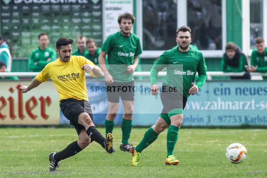 Holger Bauerfeind, Tayfun Özdemir, 02.04.2017, A-Klasse Würzburg, FV Maintal 06 e.V., FV Karlstadt II - Bild-ID: 2183554