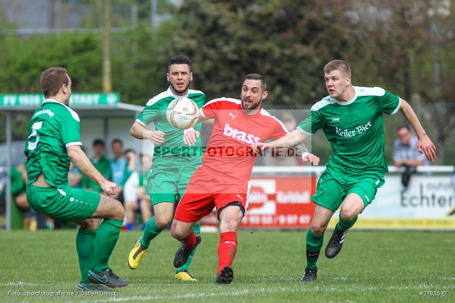 Benjamin Eichelmann, Atilla Aydogdu, Johannes Albert, Marco Trapp, 02.04.2017, Fussball, Bezirksliga Unterfranken West, TuS Frammersbach, FV Karlstadt - Bild-ID: 2183597 Benjamin Eichelmann, Atilla Aydogdu, Johannes Albert, Marco Trapp, 02.04.2017, Fussball, Bezirksliga Unterfranken West, TuS Frammersbach, FV Karlstadt - Bild-ID: 2183597