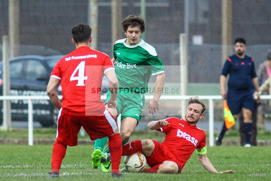 Nico Franz, Markus Mjalov, 02.04.2017, Fussball, Bezirksliga Unterfranken West, TuS Frammersbach, FV Karlstadt - Bild-ID: 2183605 Nico Franz, Markus Mjalov, 02.04.2017, Fussball, Bezirksliga Unterfranken West, TuS Frammersbach, FV Karlstadt - Bild-ID: 2183605