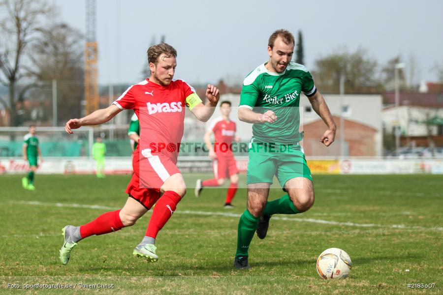 Nico Franz, Benjamin Eichelmann, 02.04.2017, Fussball, Bezirksliga Unterfranken West, TuS Frammersbach, FV Karlstadt - Bild-ID: 2183607 Nico Franz, Benjamin Eichelmann, 02.04.2017, Fussball, Bezirksliga Unterfranken West, TuS Frammersbach, FV Karlstadt - Bild-ID: 2183607