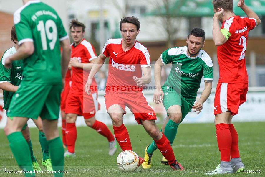 Alexander Beck, 02.04.2017, Fussball, Bezirksliga Unterfranken West, TuS Frammersbach, FV Karlstadt - Bild-ID: 2183618 Alexander Beck, 02.04.2017, Fussball, Bezirksliga Unterfranken West, TuS Frammersbach, FV Karlstadt - Bild-ID: 2183618