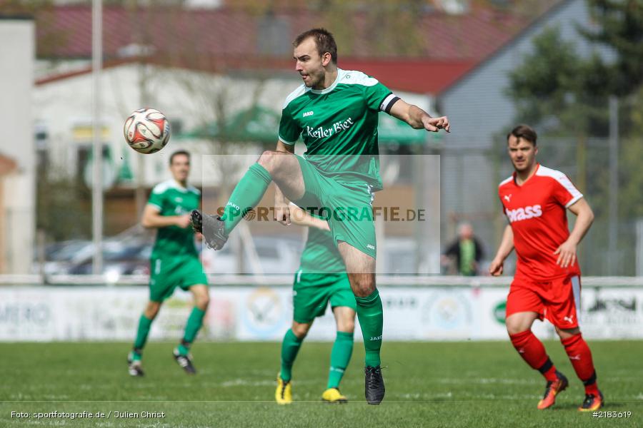 Benjamin Eichelmann, 02.04.2017, Fussball, Bezirksliga Unterfranken West, TuS Frammersbach, FV Karlstadt - Bild-ID: 2183619 Benjamin Eichelmann, 02.04.2017, Fussball, Bezirksliga Unterfranken West, TuS Frammersbach, FV Karlstadt - Bild-ID: 2183619