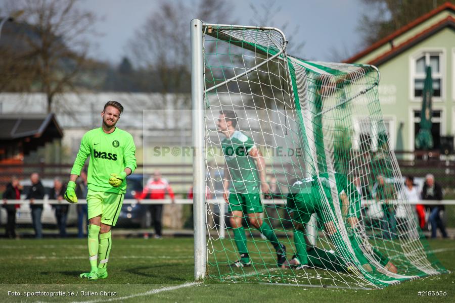 Joshua Schuhmacher, Manuel Rumpel, 02.04.2017, Fussball, Bezirksliga Unterfranken West, TuS Frammersbach, FV Karlstadt - Bild-ID: 2183636 Joshua Schuhmacher, Manuel Rumpel, 02.04.2017, Fussball, Bezirksliga Unterfranken West, TuS Frammersbach, FV Karlstadt - Bild-ID: 2183636