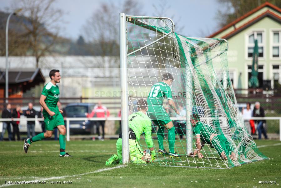 Joshua Schuhmacher, Manuel Rumpel, 02.04.2017, Fussball, Bezirksliga Unterfranken West, TuS Frammersbach, FV Karlstadt - Bild-ID: 2183678