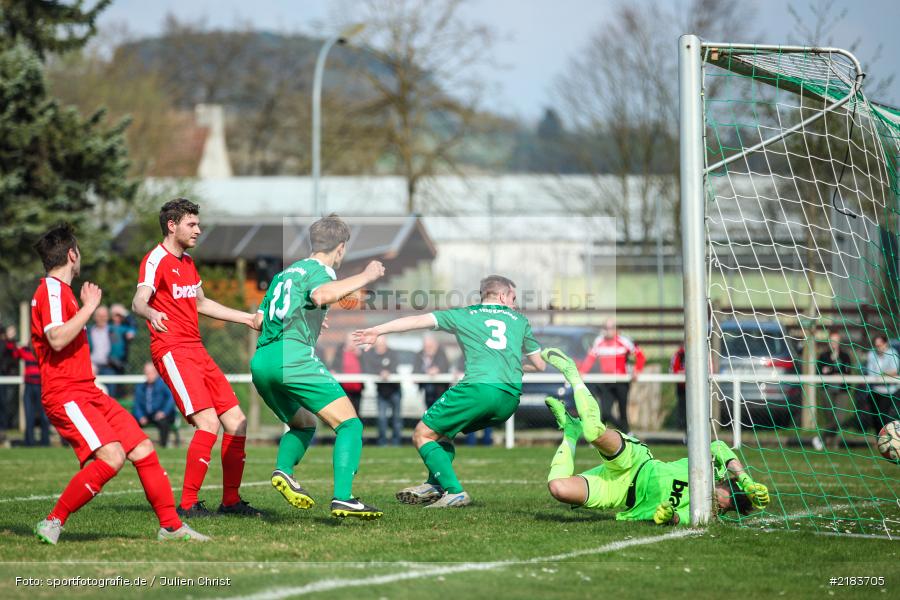 Joshua Schuhmacher, 02.04.2017, Fussball, Bezirksliga Unterfranken West, TuS Frammersbach, FV Karlstadt - Bild-ID: 2183705 Joshua Schuhmacher, 02.04.2017, Fussball, Bezirksliga Unterfranken West, TuS Frammersbach, FV Karlstadt - Bild-ID: 2183705