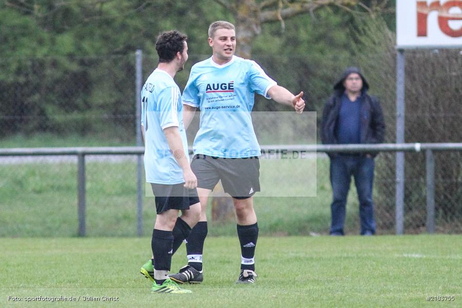 Christoph Kaufmann, Patrick Kohrmann, 05.04.2017, Kreisliga Würzburg, SV Altfeld, TSV Retzbach - Bild-ID: 2183755