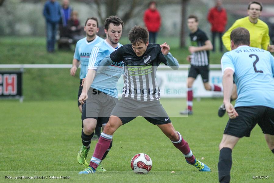 Christoph Kaufmann, Andreas Köhler, 05.04.2017, Kreisliga Würzburg, SV Altfeld, TSV Retzbach - Bild-ID: 2183759