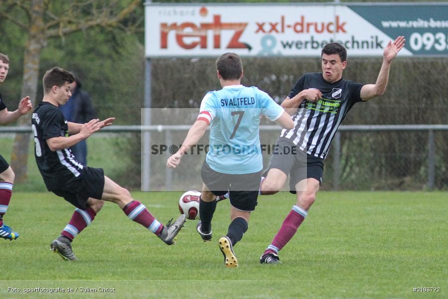 Nicolai Zull, Christopher Gebert, 05.04.2017, Kreisliga Würzburg, SV Altfeld, TSV Retzbach - Bild-ID: 2183792
