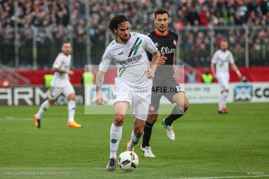 Martin Harnik, 07.04.2017, Fussball, 2. Bundesliga, Hannover 96, FC Würzburger Kickers - Bild-ID: 2183832