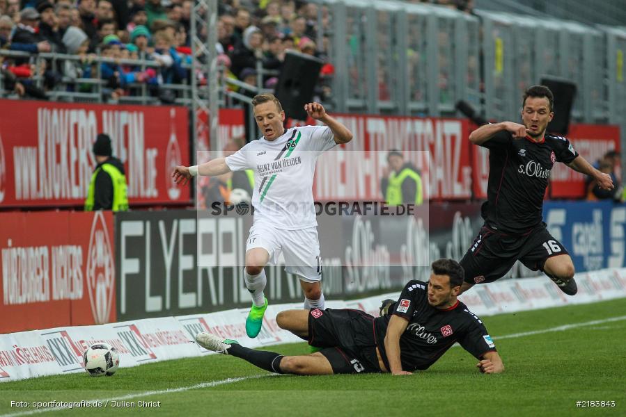 Lukas Fröde, Uffe Bech, 07.04.2017, Fussball, 2. Bundesliga, Hannover 96, FC Würzburger Kickers - Bild-ID: 2183843 Lukas Fröde, Uffe Bech, 07.04.2017, Fussball, 2. Bundesliga, Hannover 96, FC Würzburger Kickers - Bild-ID: 2183843