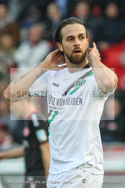 Martin Harnik, 07.04.2017, Fussball, 2. Bundesliga, Hannover 96, FC Würzburger Kickers - Bild-ID: 2183844 Martin Harnik, 07.04.2017, Fussball, 2. Bundesliga, Hannover 96, FC Würzburger Kickers - Bild-ID: 2183844