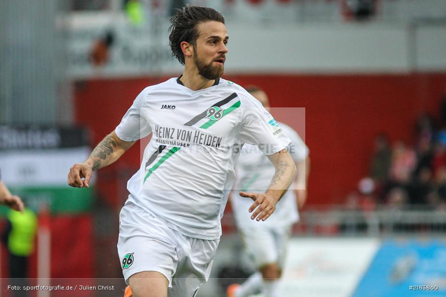 Martin Harnik, 07.04.2017, Fussball, 2. Bundesliga, Hannover 96, FC Würzburger Kickers - Bild-ID: 2183860 Martin Harnik, 07.04.2017, Fussball, 2. Bundesliga, Hannover 96, FC Würzburger Kickers - Bild-ID: 2183860
