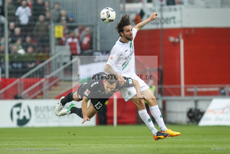 Lukas Fröde, Martin Harnik, 07.04.2017, Fussball, 2. Bundesliga, Hannover 96, FC Würzburger Kickers - Bild-ID: 2183929 Lukas Fröde, Martin Harnik, 07.04.2017, Fussball, 2. Bundesliga, Hannover 96, FC Würzburger Kickers - Bild-ID: 2183929