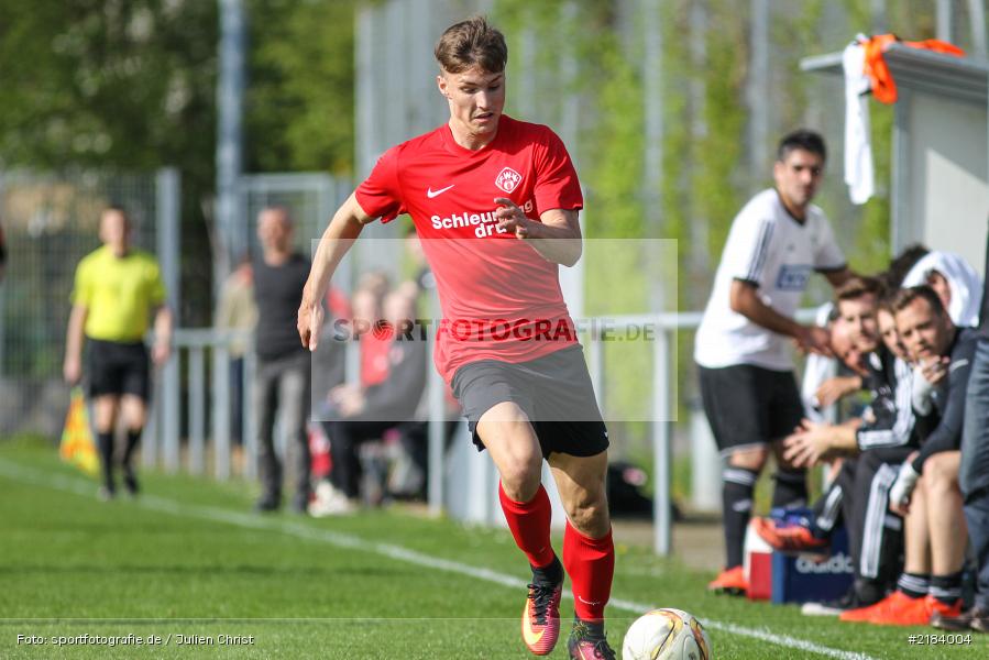 Dominik Wüst, 08.04.2017, Bayernliga Nord, SV Erlenbach/Main, FC Würzburger Kickers II - Bild-ID: 2184004