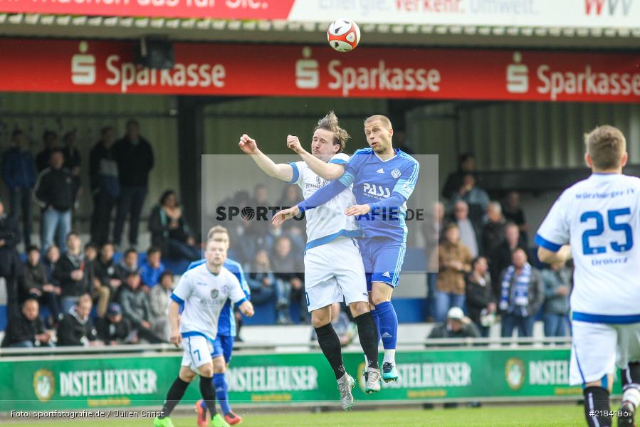 Fabian Galm, Sebastian Götz, 13.04.2017, Würzburg, Bayernliga Nord, SV Viktoria Aschaffenburg, Würzburger FV - Bild-ID: 2184186
