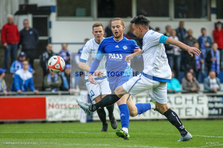 Janis Häuser, Andreas Ganzinger, 13.04.2017, Würzburg, Bayernliga Nord, SV Viktoria Aschaffenburg, Würzburger FV - Bild-ID: 2184213