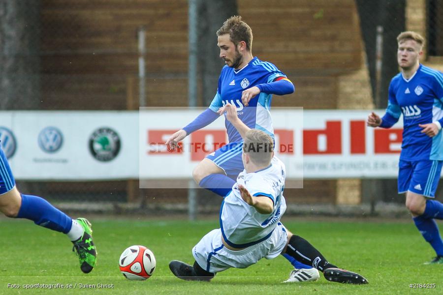 Simon Schmidt, 13.04.2017, Würzburg, Bayernliga Nord, SV Viktoria Aschaffenburg, Würzburger FV - Bild-ID: 2184215