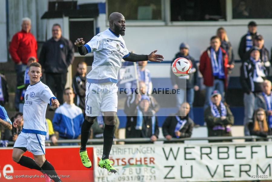 Joseph Mensah, 13.04.2017, Würzburg, Bayernliga Nord, SV Viktoria Aschaffenburg, Würzburger FV - Bild-ID: 2184233