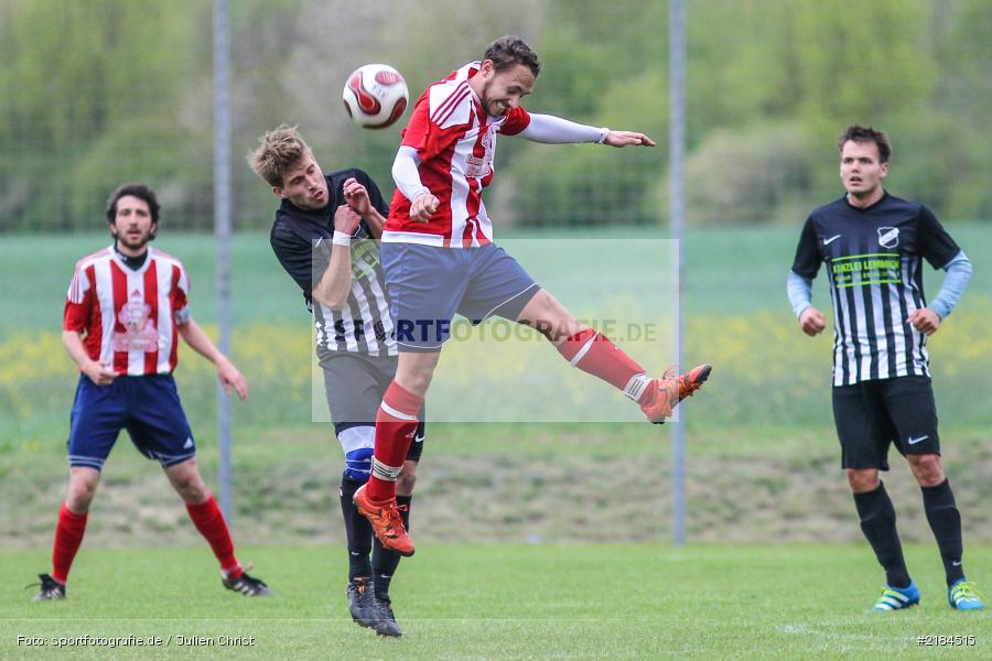 Philipp Gößwein, Sebastian Schaub, 15.04.2017, Kreisliga Würzburg, FC Wiesenfeld-Halsbach, TSV Retzbach - Bild-ID: 2184515