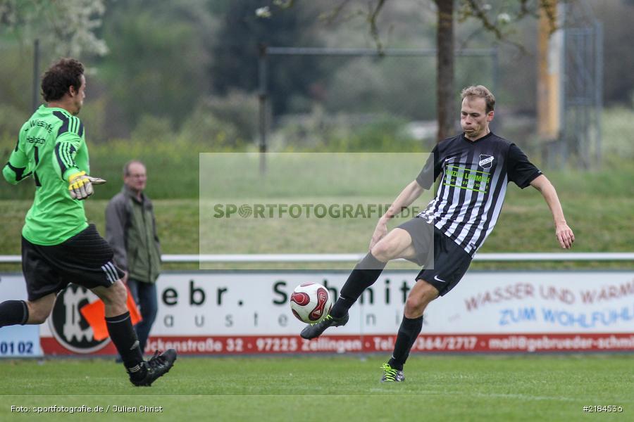 Johannes Wolpert, Sebastian Pröstler, 15.04.2017, Kreisliga Würzburg, FC Wiesenfeld-Halsbach, TSV Retzbach - Bild-ID: 2184536