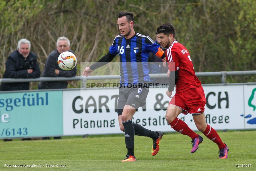 Sebastian Schäferlein, Steffen Bachmann, 22.04.2017, Landesliga Nordwest, SpVgg Jahn Forchheim, TSV Karlburg - Bild-ID: 2184587