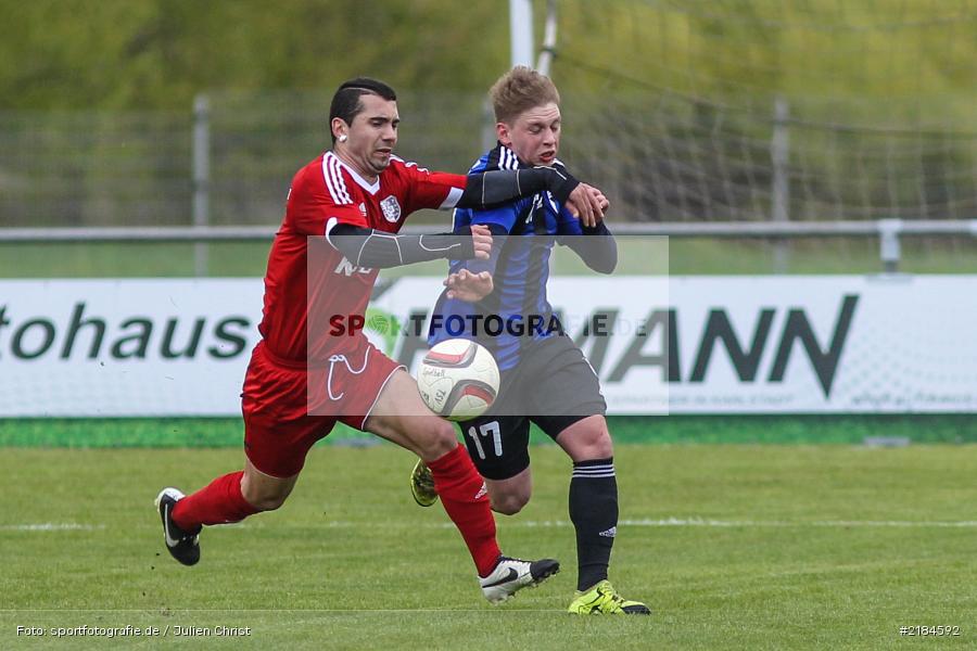 Sven Wieczorek, Johan Brahimi, 22.04.2017, Landesliga Nordwest, SpVgg Jahn Forchheim, TSV Karlburg - Bild-ID: 2184592