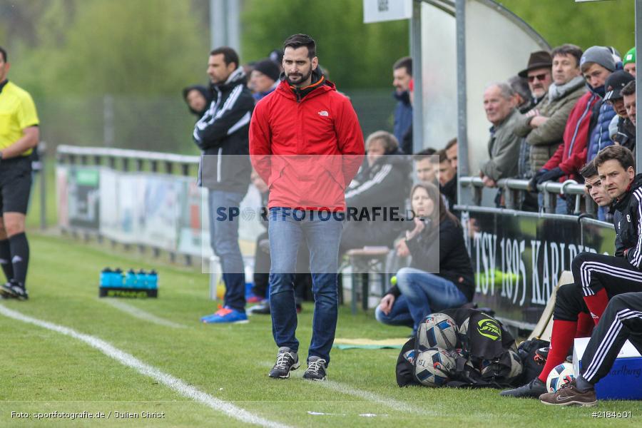 Stefan Rudolph, 22.04.2017, Landesliga Nordwest, SpVgg Jahn Forchheim, TSV Karlburg - Bild-ID: 2184601