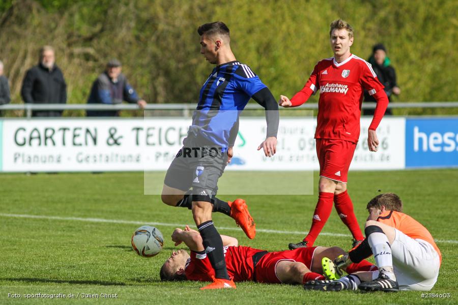 Rene Kohlhepp, David Mai, 22.04.2017, Landesliga Nordwest, SpVgg Jahn Forchheim, TSV Karlburg - Bild-ID: 2184603