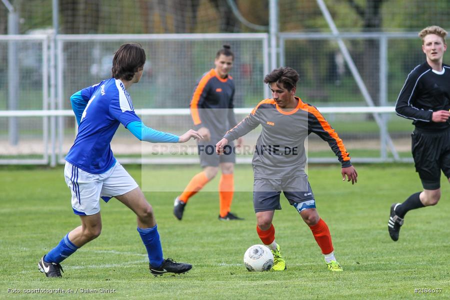 Julius Düsel, Ersin Özdemir, 22.04.2017, Bezirksoberliga U19, (SG) FC Hösbach, JFG Kreis Karlstadt - Bild-ID: 2184637