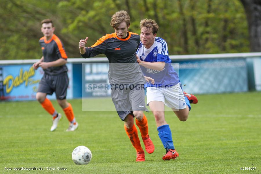 Tim Hofbauer, Janik Simon, 22.04.2017, Bezirksoberliga U19, (SG) FC Hösbach, JFG Kreis Karlstadt - Bild-ID: 2184657