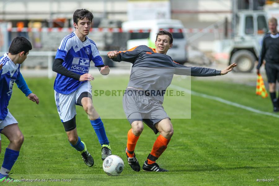 Andreas Liebich, Philipp Karle, 22.04.2017, Bezirksoberliga U19, (SG) FC Hösbach, JFG Kreis Karlstadt - Bild-ID: 2184659