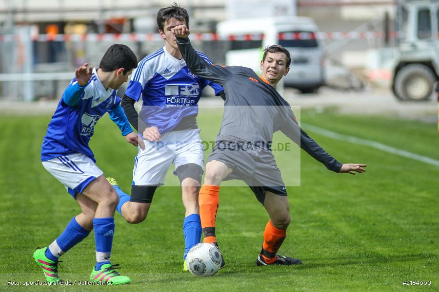 Semih Cagtas, Andreas Liebich, Philipp Karle, 22.04.2017, Bezirksoberliga U19, (SG) FC Hösbach, JFG Kreis Karlstadt - Bild-ID: 2184660
