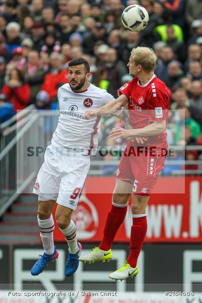 Clemens Schoppenhauer, Mikael Ishak, 23.04.2017, flyeralarm Arena, 2. Bundesliga, 1. FC Nürnberg, FC Würzburger Kickers - Bild-ID: 2184686 Clemens Schoppenhauer, Mikael Ishak, 23.04.2017, flyeralarm Arena, 2. Bundesliga, 1. FC Nürnberg, FC Würzburger Kickers - Bild-ID: 2184686