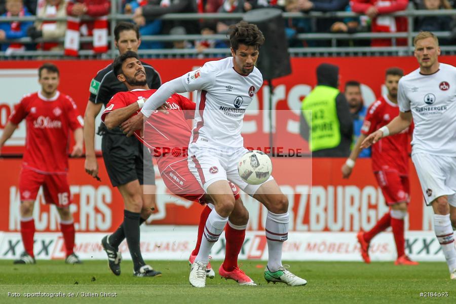 23.04.2017, flyeralarm Arena, 2. Bundesliga, 1. FC Nürnberg, FC Würzburger Kickers - Bild-ID: 2184693 23.04.2017, flyeralarm Arena, 2. Bundesliga, 1. FC Nürnberg, FC Würzburger Kickers - Bild-ID: 2184693