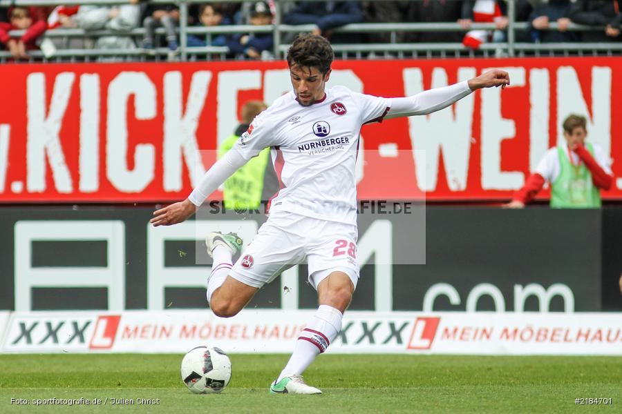 Lukas Mühl, 23.04.2017, flyeralarm Arena, 2. Bundesliga, 1. FC Nürnberg, FC Würzburger Kickers - Bild-ID: 2184701 Lukas Mühl, 23.04.2017, flyeralarm Arena, 2. Bundesliga, 1. FC Nürnberg, FC Würzburger Kickers - Bild-ID: 2184701