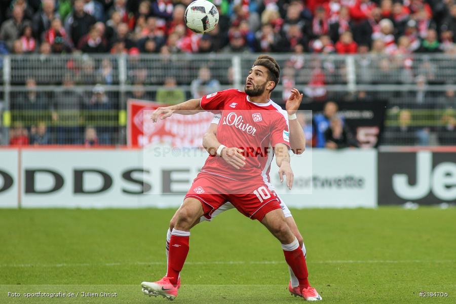 Nejmeddin Daghfous, 23.04.2017, flyeralarm Arena, 2. Bundesliga, 1. FC Nürnberg, FC Würzburger Kickers - Bild-ID: 2184706 Nejmeddin Daghfous, 23.04.2017, flyeralarm Arena, 2. Bundesliga, 1. FC Nürnberg, FC Würzburger Kickers - Bild-ID: 2184706