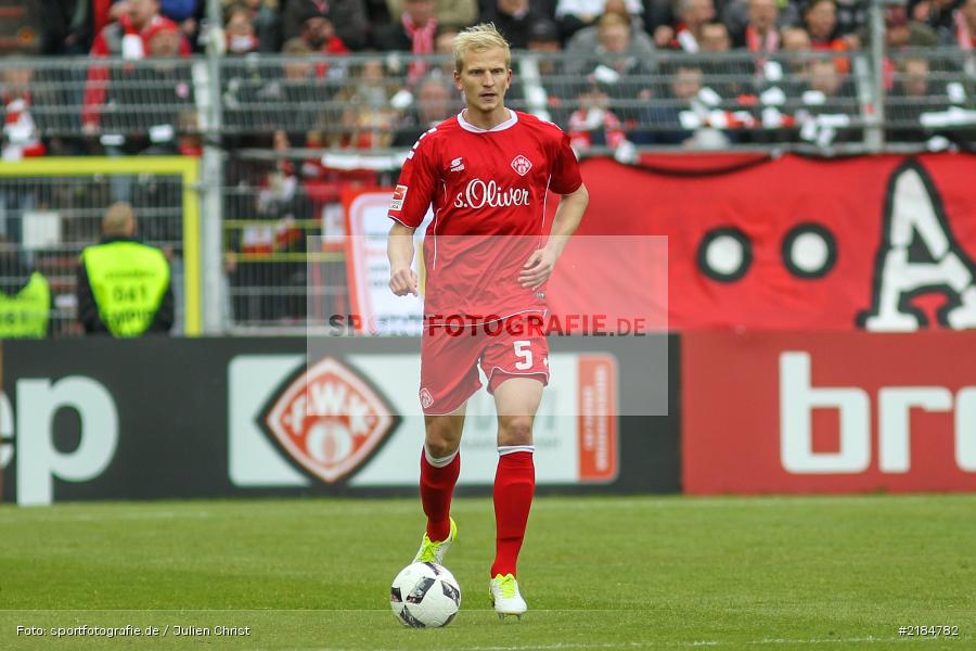 Clemens Schoppenhauer, 23.04.2017, flyeralarm Arena, 2. Bundesliga, 1. FC Nürnberg, FC Würzburger Kickers - Bild-ID: 2184782 Clemens Schoppenhauer, 23.04.2017, flyeralarm Arena, 2. Bundesliga, 1. FC Nürnberg, FC Würzburger Kickers - Bild-ID: 2184782