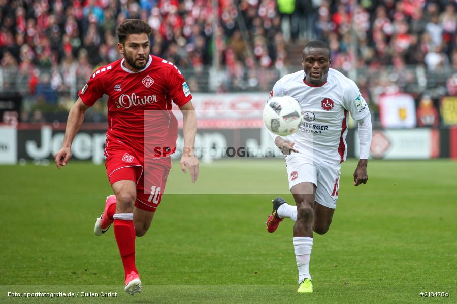 Nejmeddin Daghfous, Constant Djakpa, 23.04.2017, flyeralarm Arena, 2. Bundesliga, 1. FC Nürnberg, FC Würzburger Kickers - Bild-ID: 2184786 Nejmeddin Daghfous, Constant Djakpa, 23.04.2017, flyeralarm Arena, 2. Bundesliga, 1. FC Nürnberg, FC Würzburger Kickers - Bild-ID: 2184786