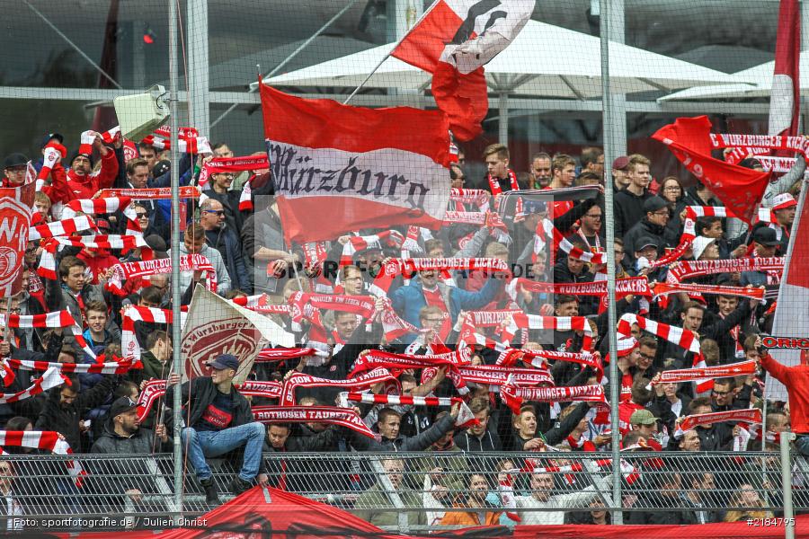 FWK Fans, 23.04.2017, flyeralarm Arena, 2. Bundesliga, 1. FC Nürnberg, FC Würzburger Kickers - Bild-ID: 2184795