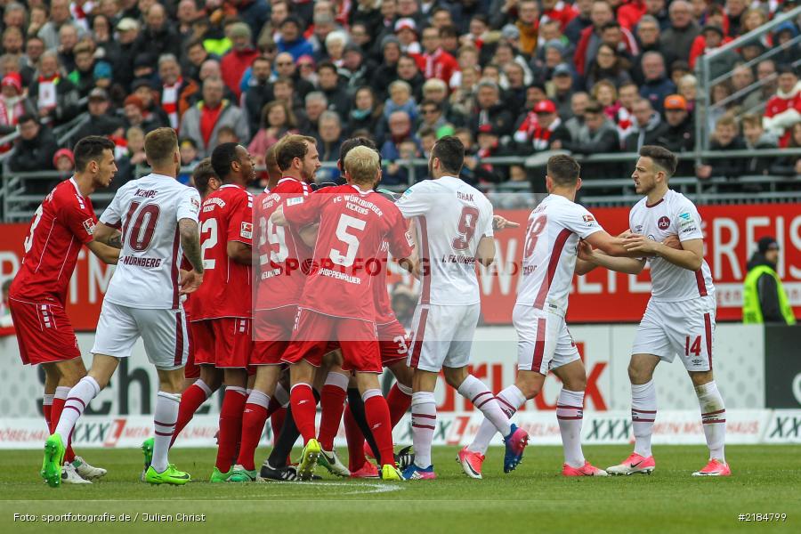 Rudelbildung, 23.04.2017, flyeralarm Arena, 2. Bundesliga, 1. FC Nürnberg, FC Würzburger Kickers - Bild-ID: 2184799 Rudelbildung, 23.04.2017, flyeralarm Arena, 2. Bundesliga, 1. FC Nürnberg, FC Würzburger Kickers - Bild-ID: 2184799
