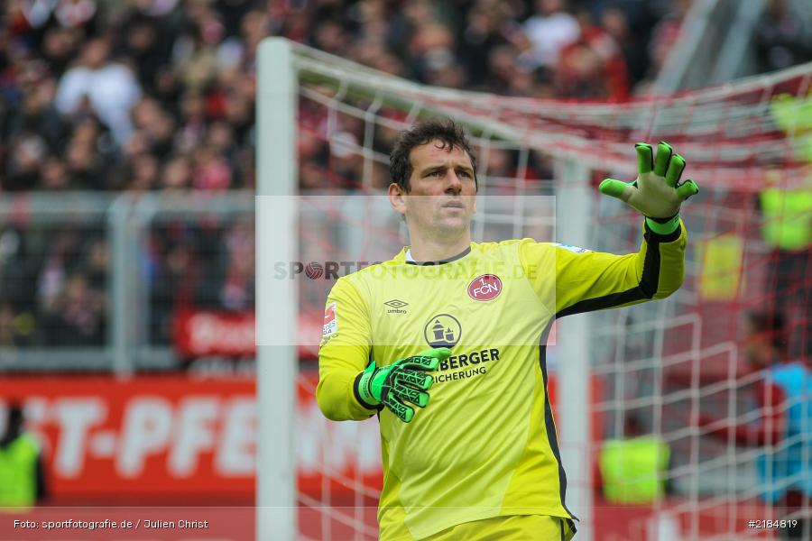 Raphael Schäfer, 23.04.2017, flyeralarm Arena, 2. Bundesliga, 1. FC Nürnberg, FC Würzburger Kickers - Bild-ID: 2184819 Raphael Schäfer, 23.04.2017, flyeralarm Arena, 2. Bundesliga, 1. FC Nürnberg, FC Würzburger Kickers - Bild-ID: 2184819