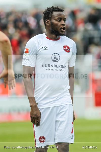 Edgar Salli, 23.04.2017, flyeralarm Arena, 2. Bundesliga, 1. FC Nürnberg, FC Würzburger Kickers - Bild-ID: 2184826 Edgar Salli, 23.04.2017, flyeralarm Arena, 2. Bundesliga, 1. FC Nürnberg, FC Würzburger Kickers - Bild-ID: 2184826