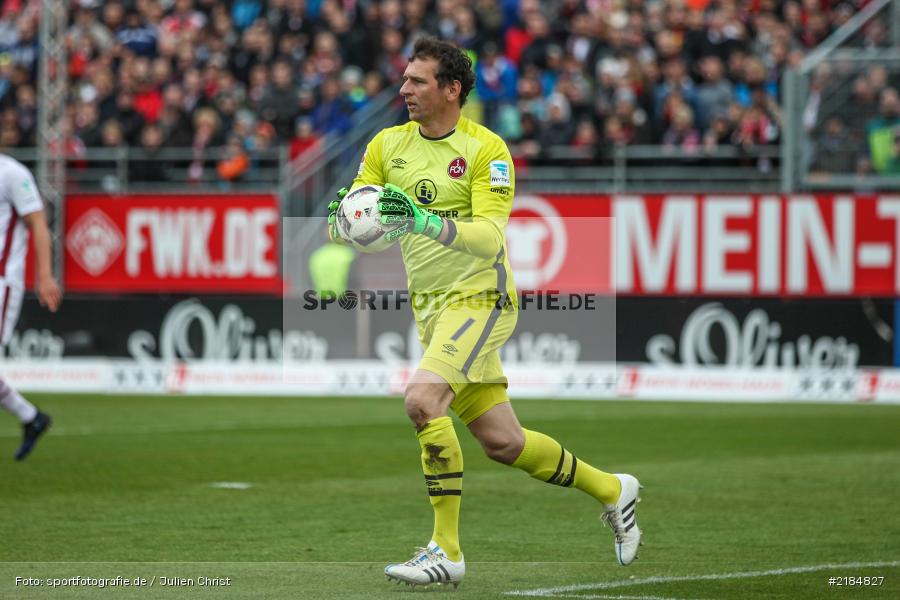 Raphael Schäfer, 23.04.2017, flyeralarm Arena, 2. Bundesliga, 1. FC Nürnberg, FC Würzburger Kickers - Bild-ID: 2184827 Raphael Schäfer, 23.04.2017, flyeralarm Arena, 2. Bundesliga, 1. FC Nürnberg, FC Würzburger Kickers - Bild-ID: 2184827