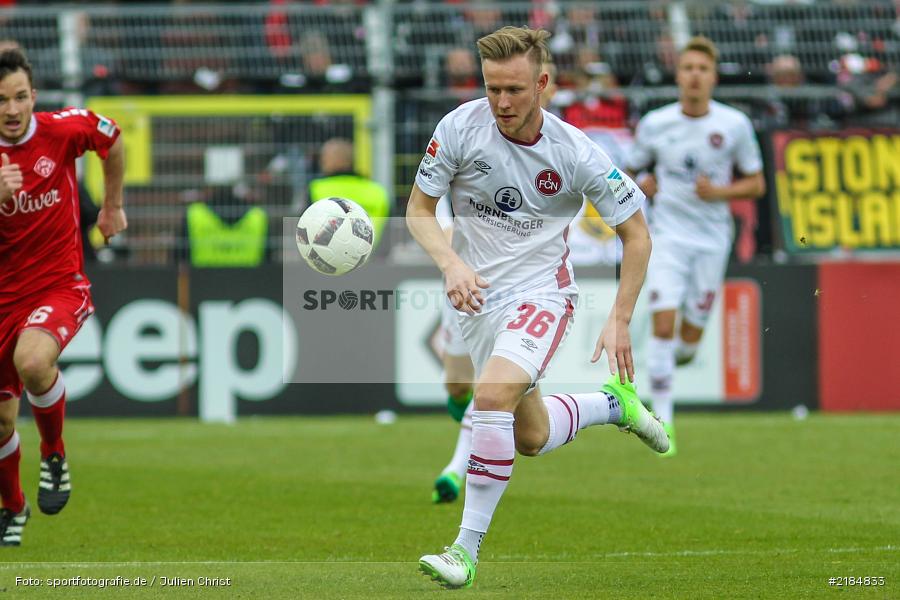 Cedric Teuchert, 23.04.2017, flyeralarm Arena, 2. Bundesliga, 1. FC Nürnberg, FC Würzburger Kickers - Bild-ID: 2184833 Cedric Teuchert, 23.04.2017, flyeralarm Arena, 2. Bundesliga, 1. FC Nürnberg, FC Würzburger Kickers - Bild-ID: 2184833