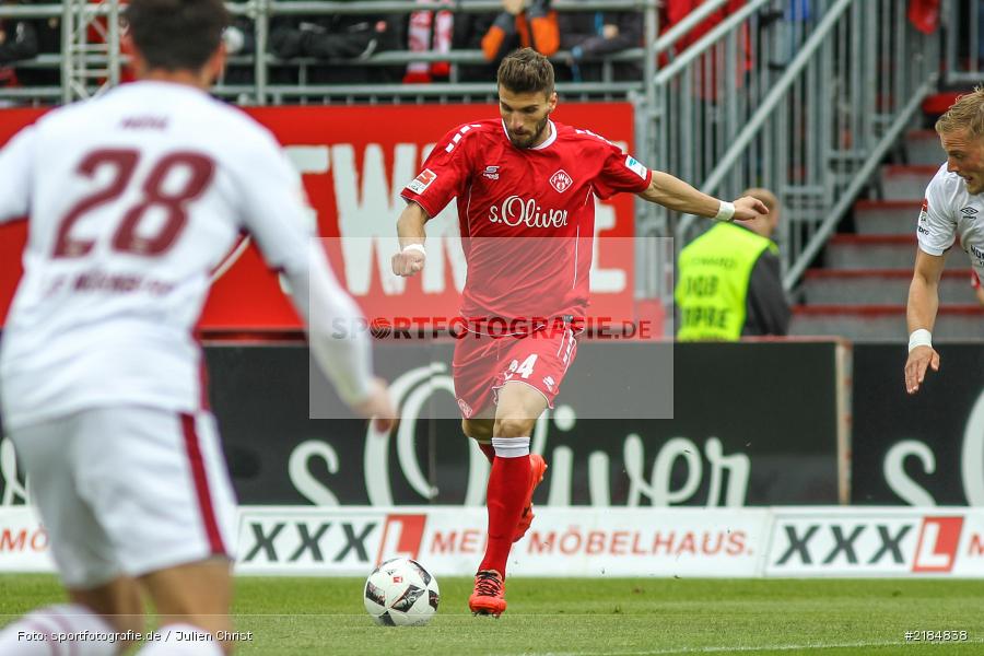 Valdet Rama, 23.04.2017, flyeralarm Arena, 2. Bundesliga, 1. FC Nürnberg, FC Würzburger Kickers - Bild-ID: 2184838 Valdet Rama, 23.04.2017, flyeralarm Arena, 2. Bundesliga, 1. FC Nürnberg, FC Würzburger Kickers - Bild-ID: 2184838