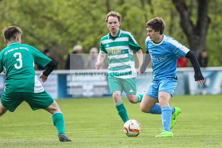 Markus Mjalov, Alexander Kunkel, 26.04.2017, Bezirksliga Unterfranken, TSV Neuhütten-Wiesthal, FV Karlstadt - Bild-ID: 2184872