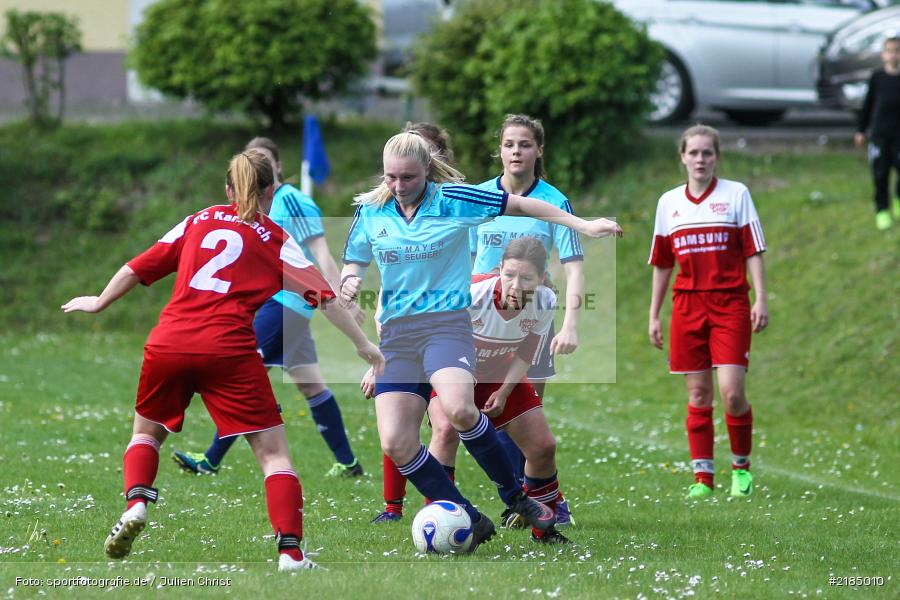 Eva Ditterich, Sophia Schön, 13.05.2017, Bezirksliga Frauen, FC Karsbach 2, SpVgg Adelsberg - Bild-ID: 2185010